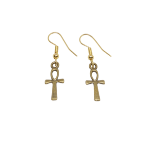 Boucles d’oreilles croix de Ankh – alliage modèle A