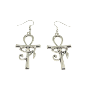 boucles œil d horus et croix de ankh